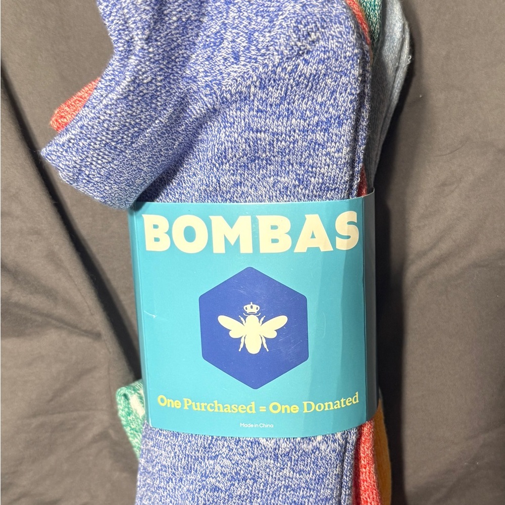 Bombas Men's Vibrant Casual Socks - Blue, Red, Green
